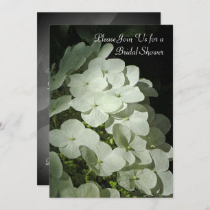 White Hydrangea Bridal Dusche Einladung