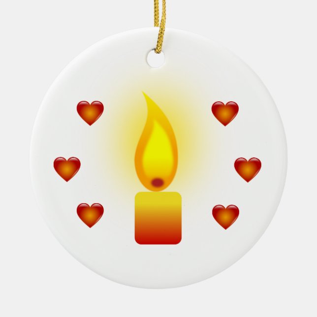 White Inspiration Zitat Design Keramik Ornament (Vorne)