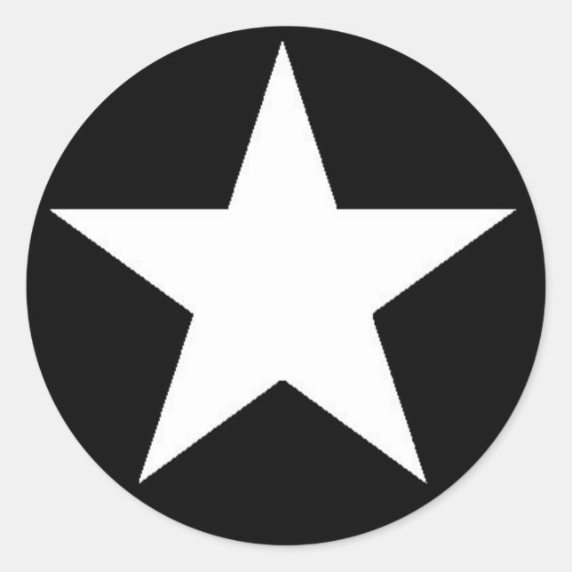White Jammer Star Sticker (Vorderseite)