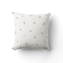 White Japanese White Cosmos Floral Pattern