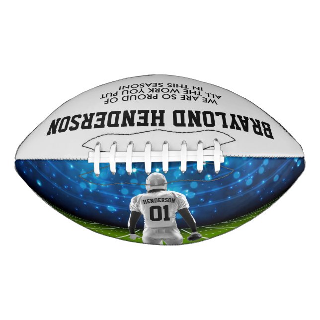 White Jersey Personalisiert Player Football (Vorderseite)