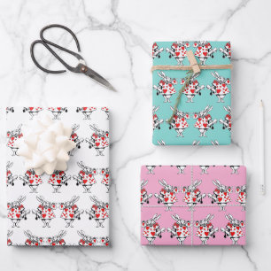 White Kanbit Trumpeter Alice im Wunderland DIY COL Geschenkpapier Set
