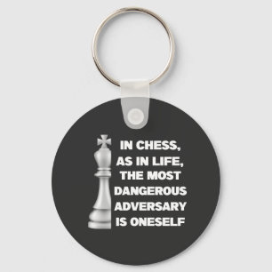 White King Schach Piece Wisdom Power Strategie Schlüsselanhänger