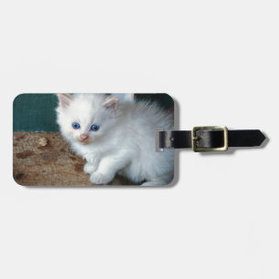 White Kitten Gepäckanhänger