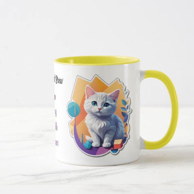 White Kitten - Mein perfektes Brew - Tee oder Kaff Tasse (Rechts)