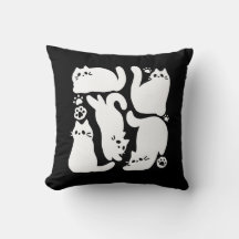 White Kitten Silhouetten - Niedliches Feline Desig