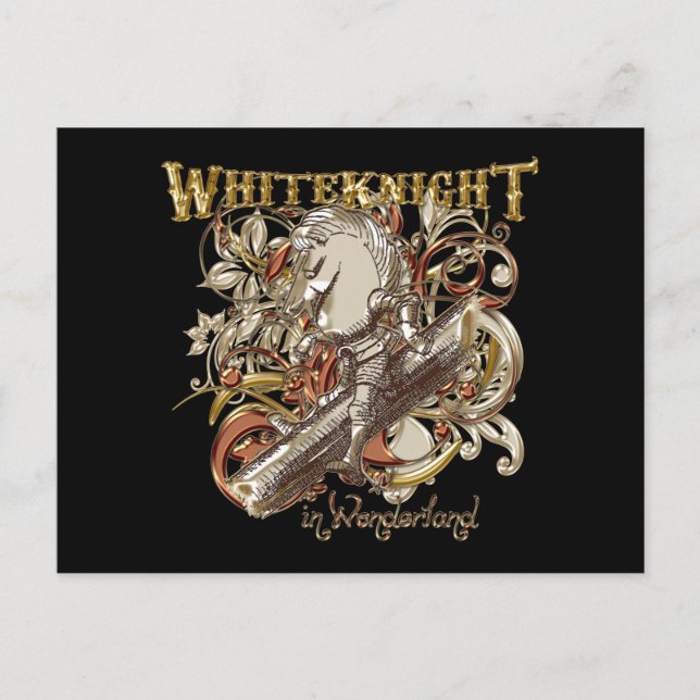 White Knight Carnivale Style (Gold Version) Postkarte (Vorderseite)
