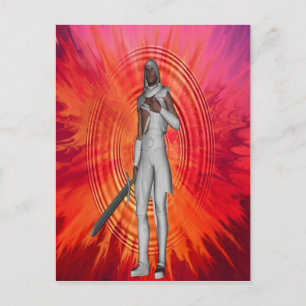 White Knight Postkarte