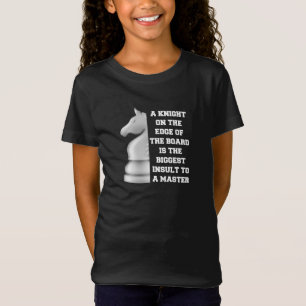 White Knight Schach Strategie Power Weisheim Maste T-Shirt