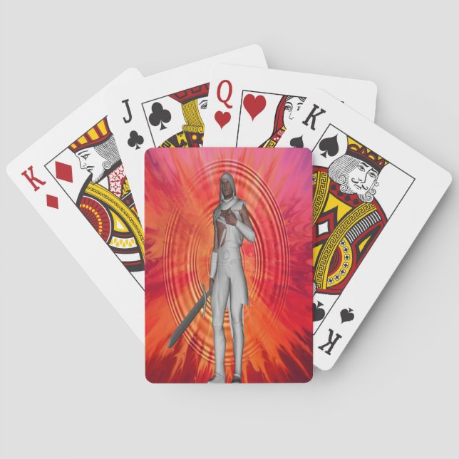 White Knight Spielkarten (Rückseite)