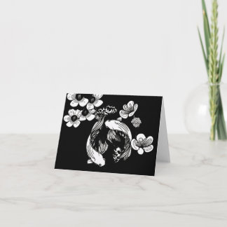White Koi Karte