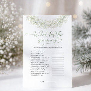 White Kranz, was der Gräuel gesagt hat, Game Flyer