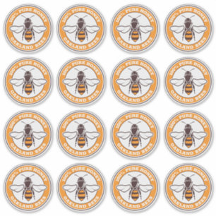 White Label-Aufkleber für das Logo "Durch die Hon Aufkleber