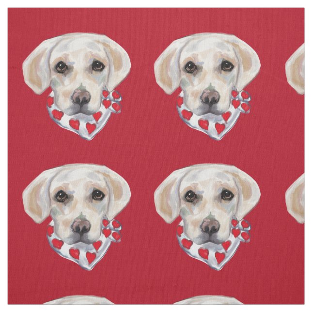WHITE LABRADOR RETRIEVER STOFF (Muster)