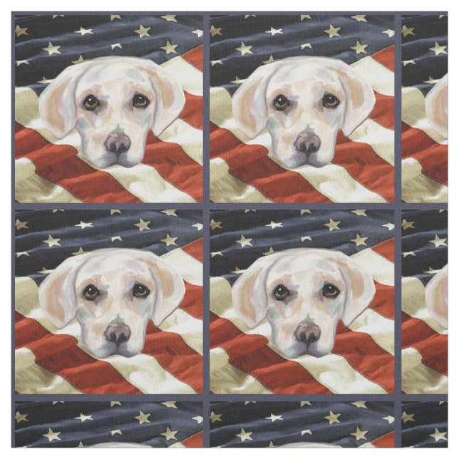 WHITE LABRADOR RETRIEVER STOFF (Muster)