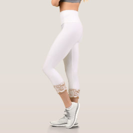 White Lace Hübsch Capri Leggings
