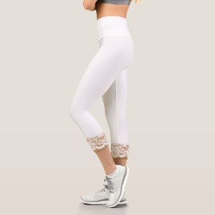 White Lace Hübsch Capri Leggings