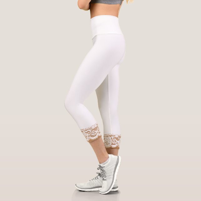 White Lace Hübsch Capri Leggings (Links)