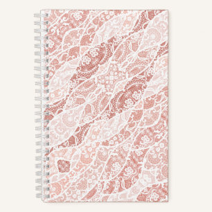 White Lace Notebook Notizbuch