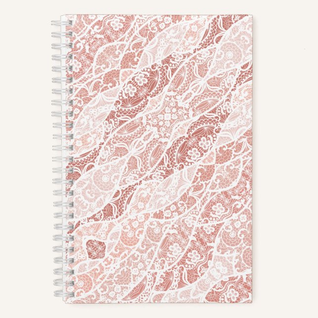 White Lace Notebook Notizbuch (Vorderseite)