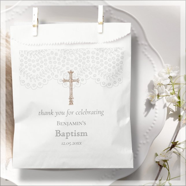 White Lace Taufe Vielen Dank für Ihre Unterstützun Geschenktütchen (Von Creator hochgeladen)