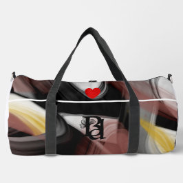 White Large Gym Duffel Bag Trend Abstrakt Powdery Duffle Bag
