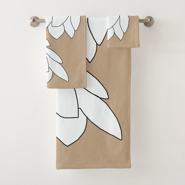 White Leaf Clusters Brown Gift      (En situation)