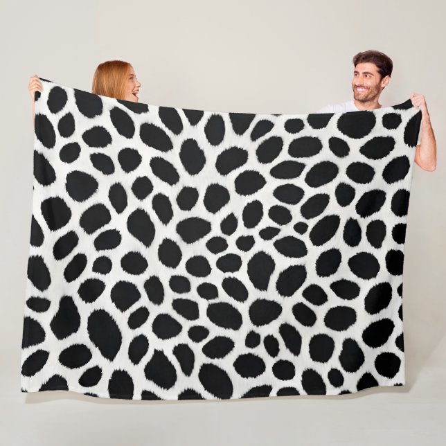 White Leopard Elegante Trendy Luxury Collection Fleecedecke (Beispiel)