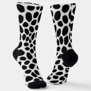 White Leopard Elegante Trendy Luxury Collection Socken