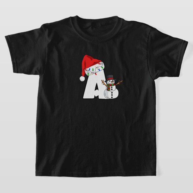 White letter A for Christmas T-Shirt (Ablage )