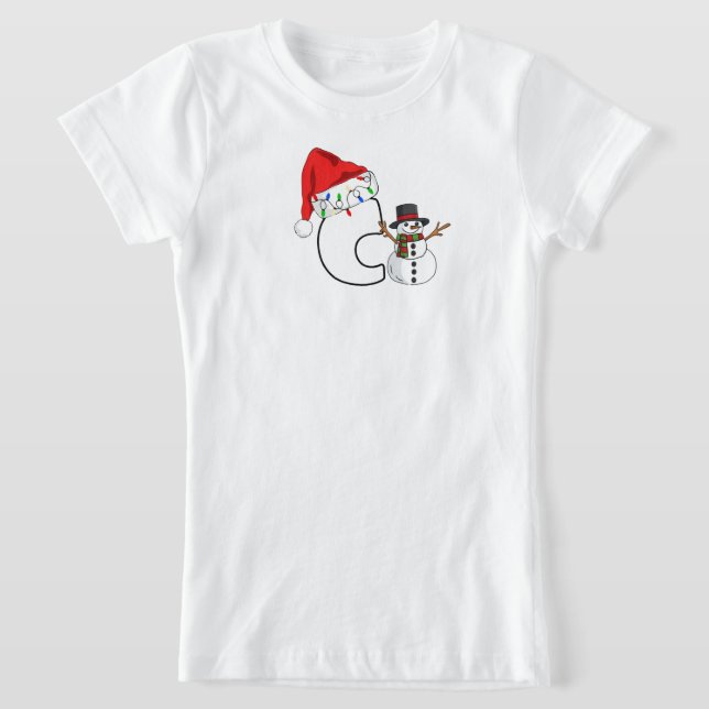 White letter c christmas gift  T-Shirt (Ablage )