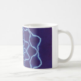 White Lila Star Gefärbte Krawatte Kaffeetasse