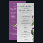 White Lila Watercolor Calla Lily Blume Hochzeit Programm<br><div class="desc">Gibt es lila und weiße Calla-Lilien, die Ihre Hochzeitsfeier mit Schönheit bereichern? Hier finden Sie rustikale Blumenschmuckprogramme, die für Ihre Gäste mühelos personalisiert sein können! Die von Raphaela Wilson illustrierte elegante Design-Hand besticht durch anmutige Calla-Lilien mit goldenen Farbtönen, die auf grauem Aquarell angeordnet sind und mit grünen Blätter/Blattwerk hervorgehoben sind....</div>