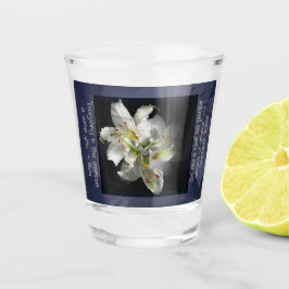 White Lilies Fantasy Schnapsglas