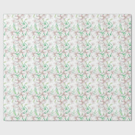 White Lilies Illustration Geschenkpapier