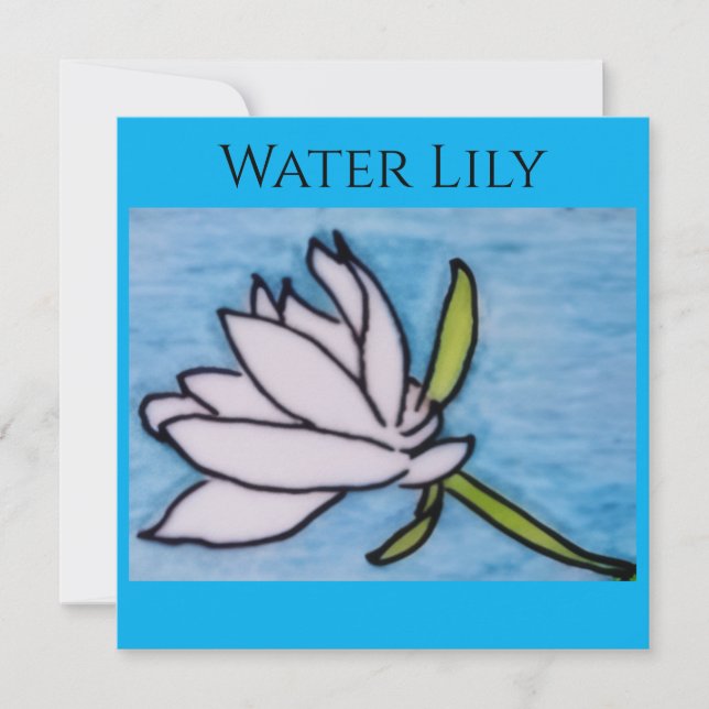 White Lily Flat Card (Vorderseite)