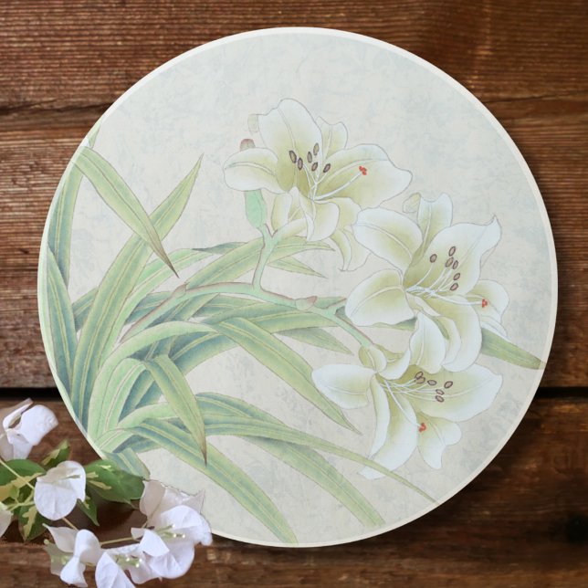 White Lily Getränkeuntersetzer (Von Creator hochgeladen)