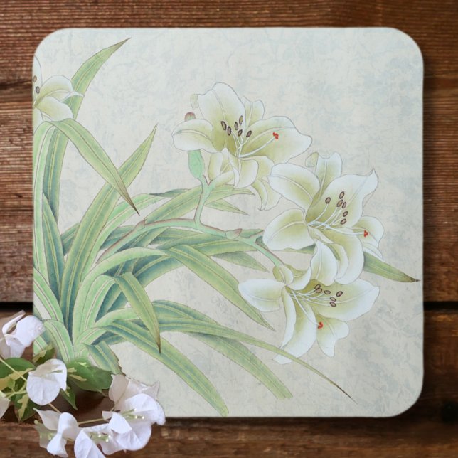 White Lily Getränkeuntersetzer (Von Creator hochgeladen)