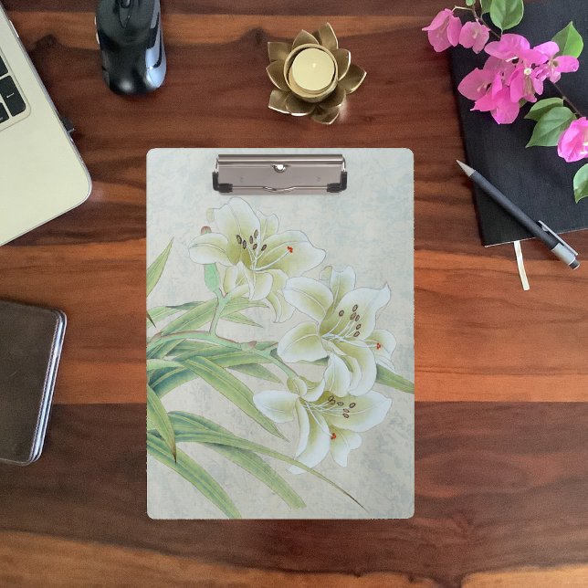 White Lily Klemmbrett (Von Creator hochgeladen)