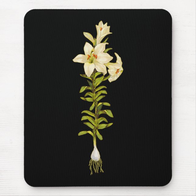 White Lily Mousepad (Vorne)