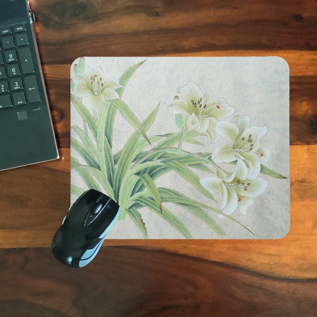 White Lily Mousepad (Von Creator hochgeladen)