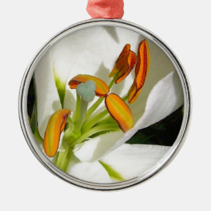 White Lily Silbernes Ornament