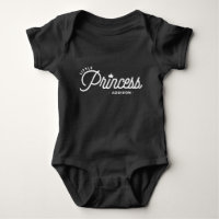 White Little Princess Moderne Typografie Custom