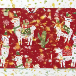 White Llama Geschenkpapier