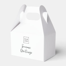 White Logo Text Promotional Business Packaging Geschenkschachtel