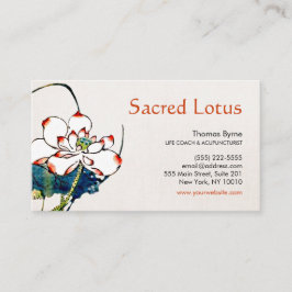 White Lotus Blume Gesundheit, Wellness & Heilung Visitenkarte