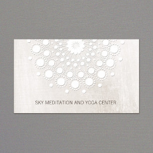 White Lotus Mandala Yoga und Meditation Instructor Visitenkarte