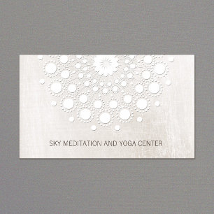 White Lotus Mandala Yoga und Meditation Instructor Visitenkarte