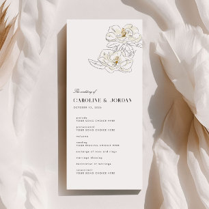 White Magnolia Illustration Modern Programme Maria