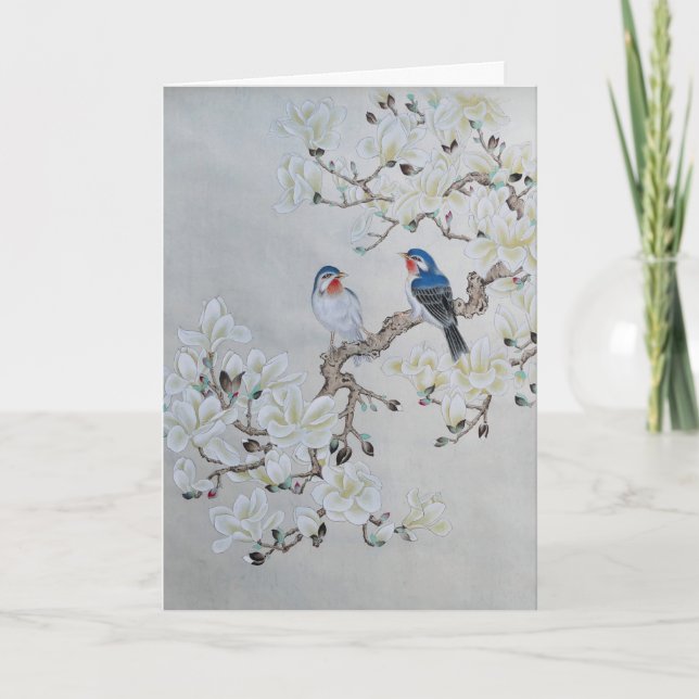 White Magnolia Karte (Vorderseite)